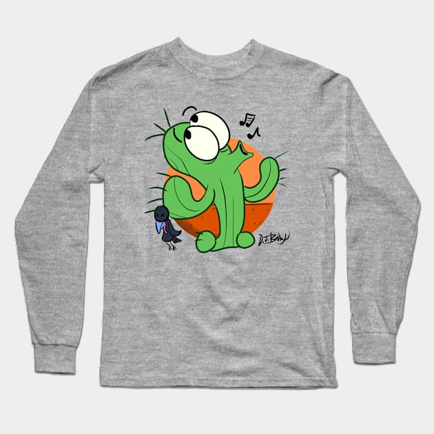 Nobody Suspects the Cactus! Long Sleeve T-Shirt by D.J. Berry